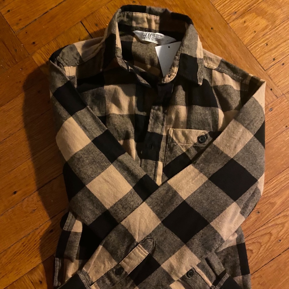 H&M Plaid Flannel Button Down